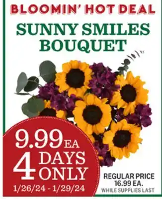 Kings Food Markets SUNNY SMILES BOUQUET offer