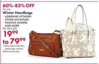 Boscov's Winter Handbags offer