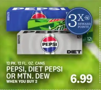 Kings Food Markets PEPSI, DIET PEPSI OR MTN. DEW offer