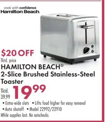 Boscov's HAMILTON BEACH 2-Slice Brushed Stainless-Steel Toaster offer