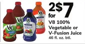 ACME V8 100% Vegetable or V-Fusion Juice offer