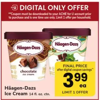 ACME Häagen-Dazs Ice Cream offer