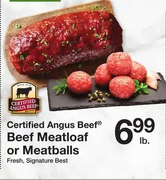 The Fresh Grocer Beef Meatloaf or Meatballs offer