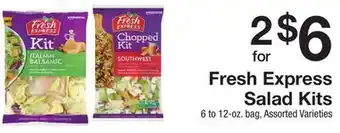The Fresh Grocer Salad Kits offer