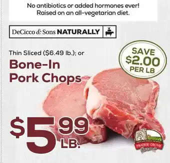 DeCicco & Sons Bone-In Pork Chops offer