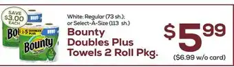 DeCicco & Sons Bounty Doubles Plus Towels 2 Roll Pkg offer