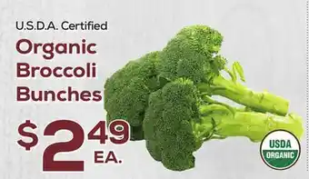 DeCicco & Sons Organic Broccoli Bunches offer