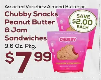 DeCicco & Sons Chubby Snacks Peanut Butter & Jam Sandwiches offer