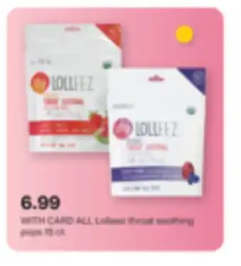ALL Lolleez throat soothing pops 15 ct