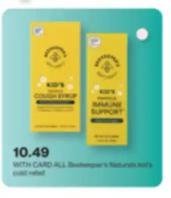 CVS ALL Beekeeper's Naturals kid's cold relief offer