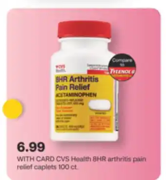 CVS CVS Health 8HR arthritis pain relief caplets offer