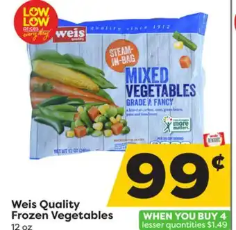 Weis Markets Weis Quality Frozen Vegetables offer