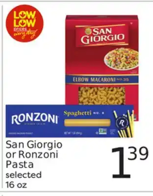 Weis Markets San Giorgio or Ronzoni Pasta offer