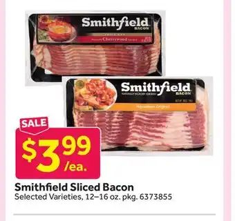 Stop&Shop Smithfield Sliced Bacon offer