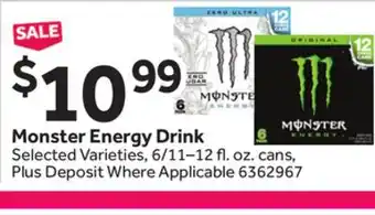 Stop&Shop Monster Energy Drink offer