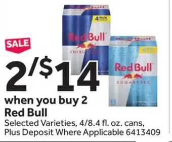 Stop&Shop Red Bull offer