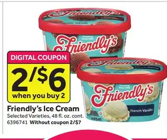Stop&Shop Friendly's Ice Cream offer