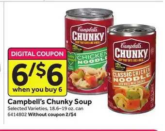 Stop&Shop Campbell's Chunky Soup offer