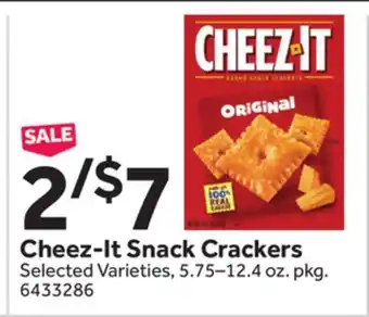 Stop&Shop Cheez-It Snack Crackers offer