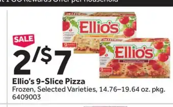 Stop&Shop Ellio's 9-Slice Pizza offer