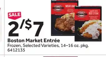 Stop&Shop Boston Market Entrée offer