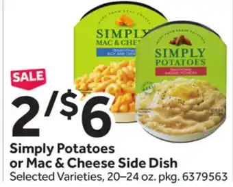 Stop&Shop Simply Potatoes or Mac & Cheese Side Dish offer