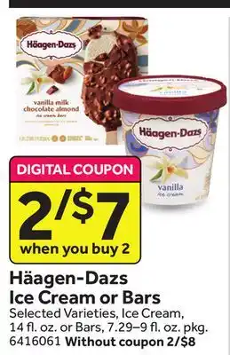 Stop&Shop Häagen-Dazs Ice Cream or Bars offer