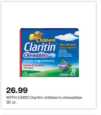 CVS Claritin children's chewables 30 ct offer