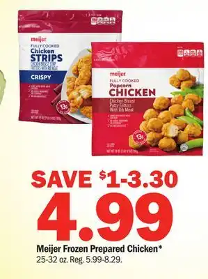 Meijer Meijer Frozen Prepared Chicken offer