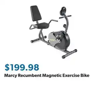 Sam's Club Marcy Recumbent Magnetic Exercise Bike offer