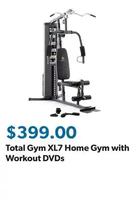 Sam's Club Total Gym XL7 Home Gym with Workout DVDs offer