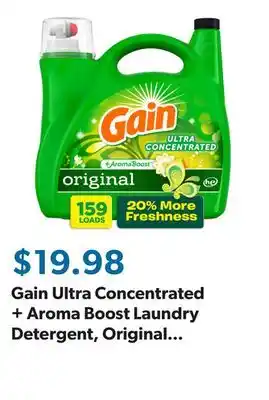 Sam's Club Gain Ultra Concentrated + Aroma Boost Laundry Detergent, Original Scent (208 fl. oz., 159 loads) offer