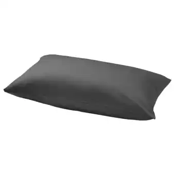 Ikea Nattjasmin Pillowcase, dark gray, Queen offer