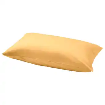 Ikea Nattjasmin Pillowcase, yellow, King offer