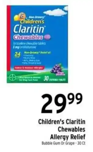 Brookshire's Children's Claritin Chewables Allergy Relief offer