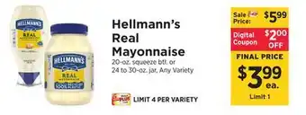 ShopRite Real Mayonnaise offer