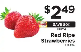 ShopRite Red Ripe Strawberries offer