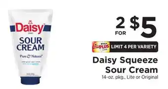 ShopRite Squeeze Sour Cream offer