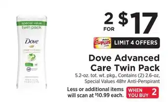 ShopRite Advanced Care Twin Pack offer