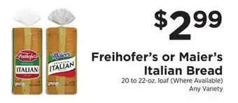 ShopRite Italian Bread offer