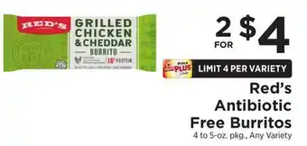ShopRite Antibiotic Free Burritos offer