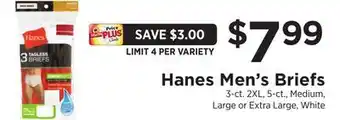 ShopRite Hanes Men's Briefs offer