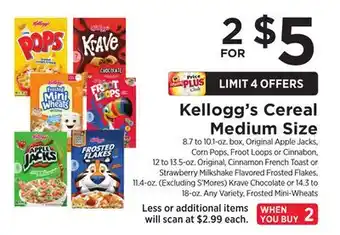 ShopRite Cereal Medium Size offer