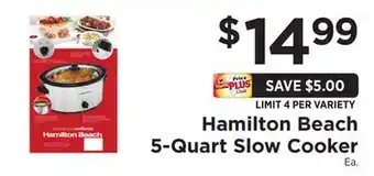 ShopRite 5-Quart Slow Cooker offer