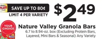 ShopRite Granola Bars offer