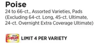 ShopRite Poise offer
