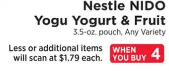 ShopRite NIDO Yogu Yogurt & Fruit offer