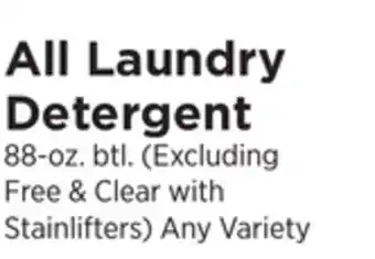 ShopRite Laundry Detergent offer