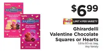 ShopRite Valentine Chocolate Squares or Hearts offer