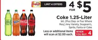 ShopRite Coke 1.25-Liter offer